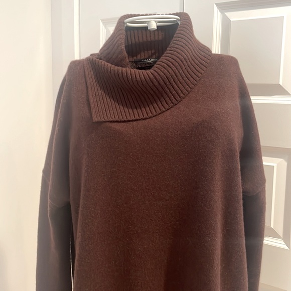 NWT All Saints Brown Whitby Cashmere Jumper - Picture 7 of 12